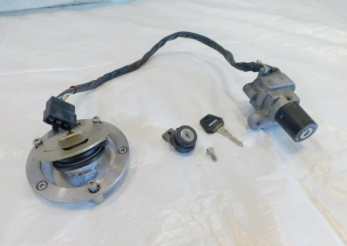 Ducati Sport-Touring ST3 & ST4 Ignition Switch & Fuel Tank Seat Lock Set Keyset - C3 Cycle