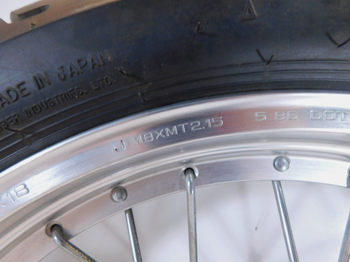1986-1987 Honda Rebel 450 CMX450 CMX450C Laced Spoked Front Wheel Rim Hub & Tire - C3 Cycle