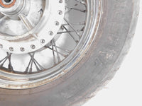 Kawasaki Vulcan 800 1500 Classic Fi Drifter Rear Spoked Wheel Rim & Tire -Bent