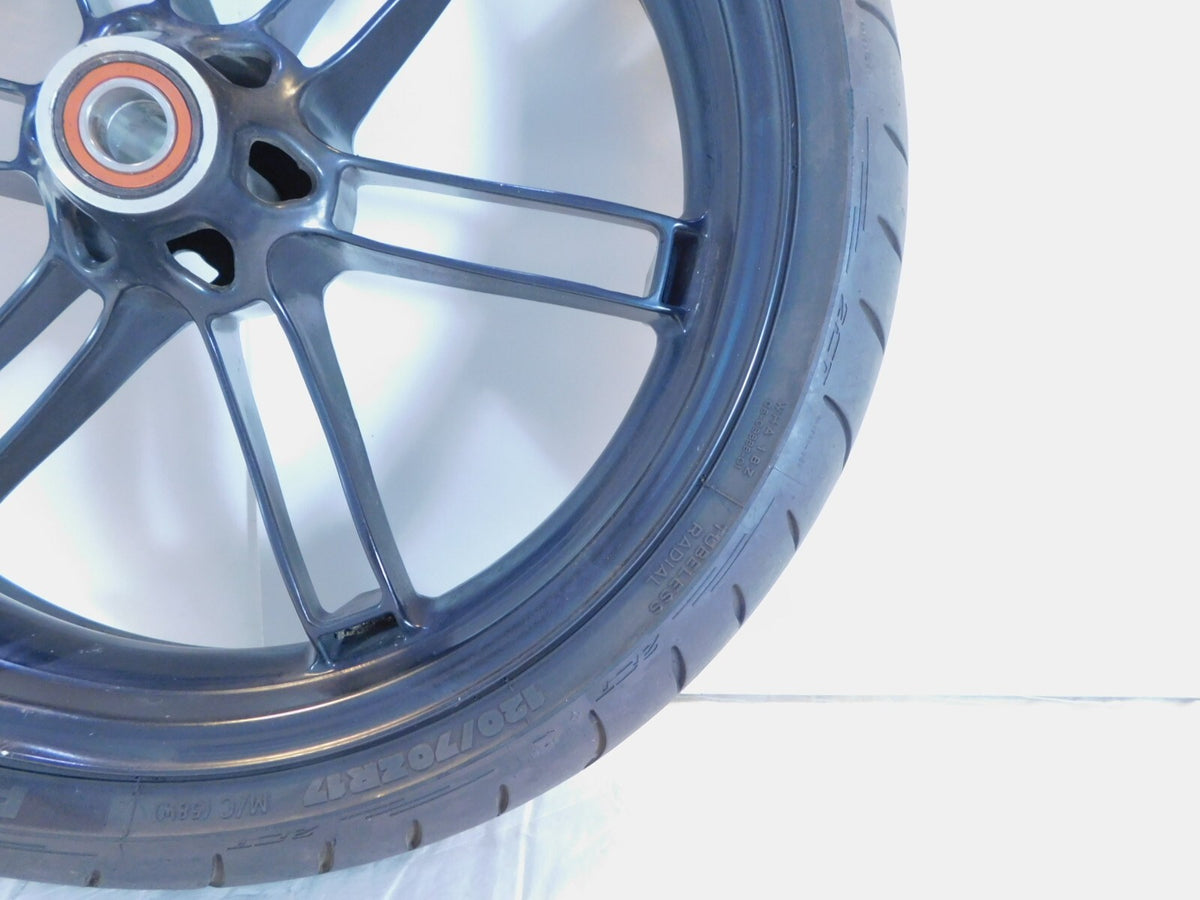 Buell XB9R XB12R Firebolt & Lightning & 1125R Black Front Wheel Rim Rotor & Tire - C3 Cycle