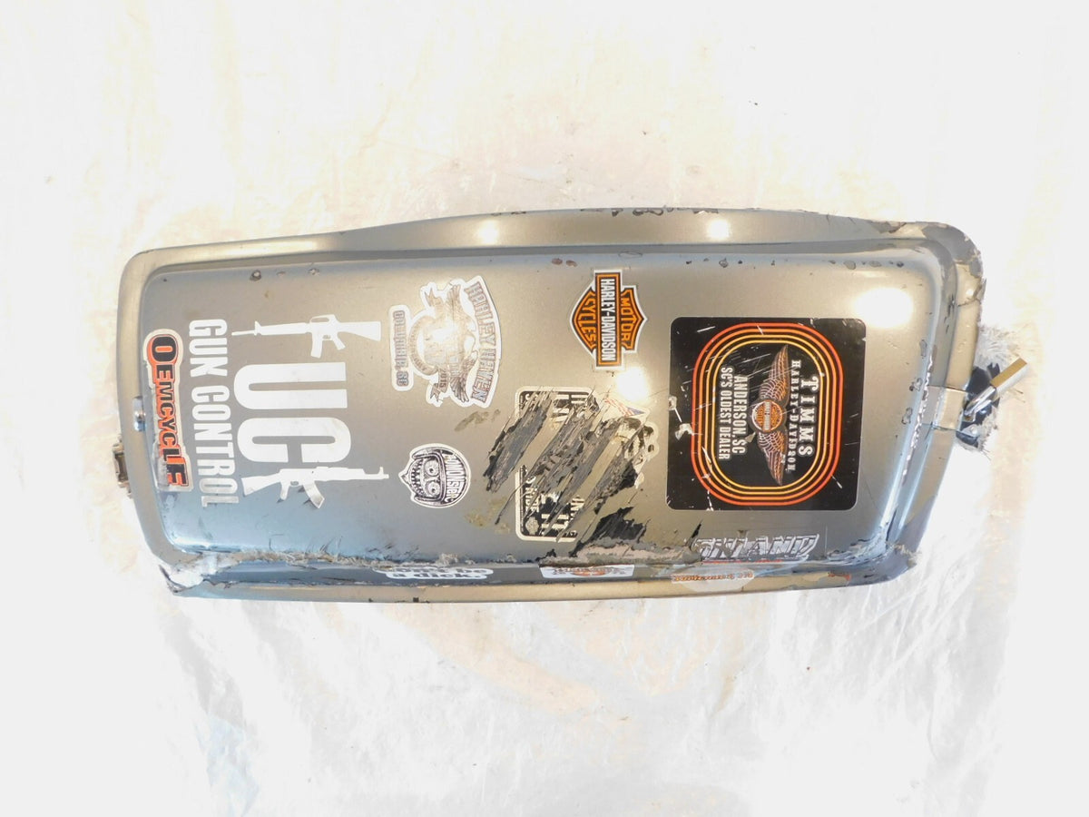 Harley Davidson EVO Electra Glide Gray Right Saddlebag Luggage Lid - FOR PARTS - C3 Cycle