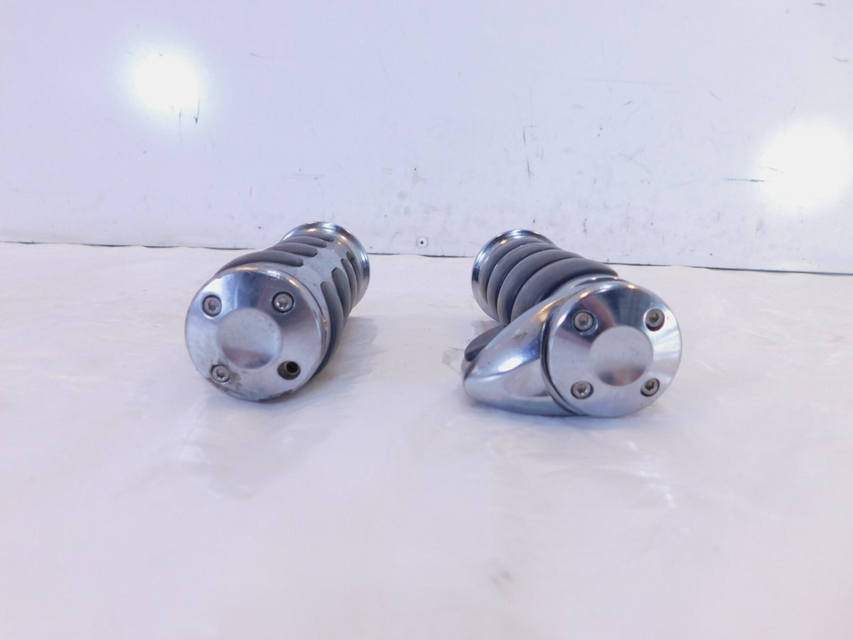 Harley Davidson Dyna Sportster & Softail Chrome Pair ISO Hand Handlebar Grips - C3 Cycle