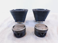 Pair Harley Davidson Sportster 1200 Black Engine Cylinder Barrel Jugs & Pistons - C3 Cycle