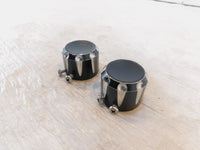 Pair Harley Davidson Touring Dyna Softail & Sportster Front Axle Nut Covers