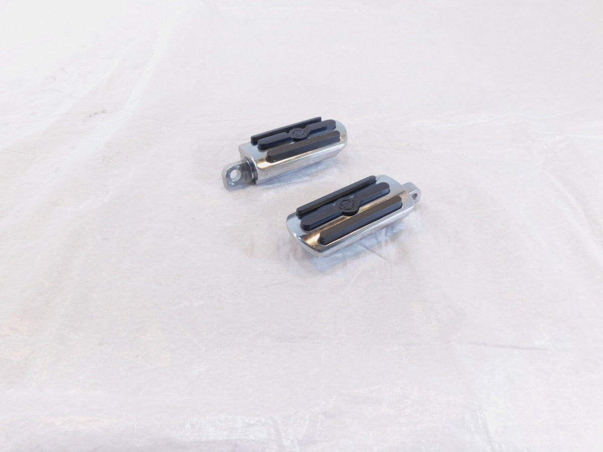 Harley Touring FXR Dyna Sportster & Softail Chrome & Rubber Footpegs Footrests