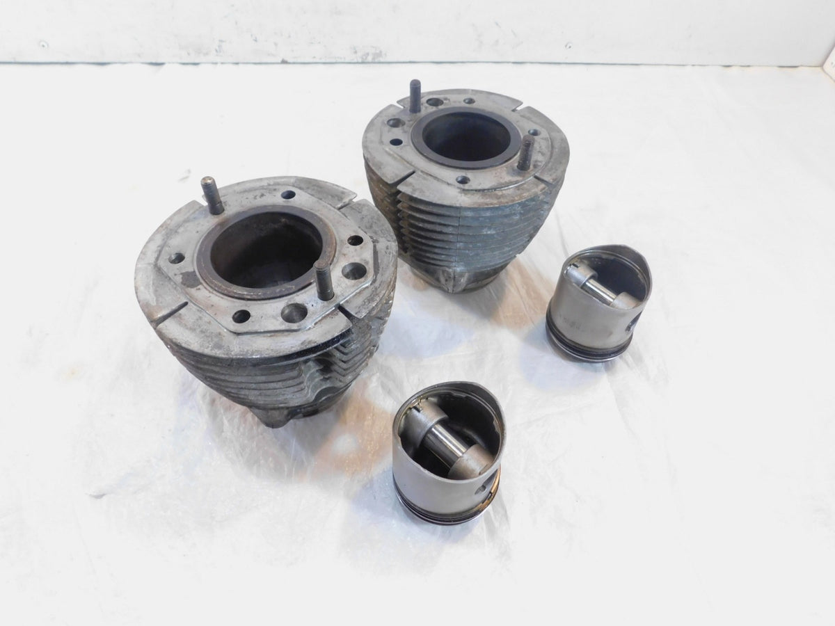 BMW Airhead R60 R60/5 Silver Engine Motor Cylinder Barrel Jugs w/ Pistons - C3 Cycle