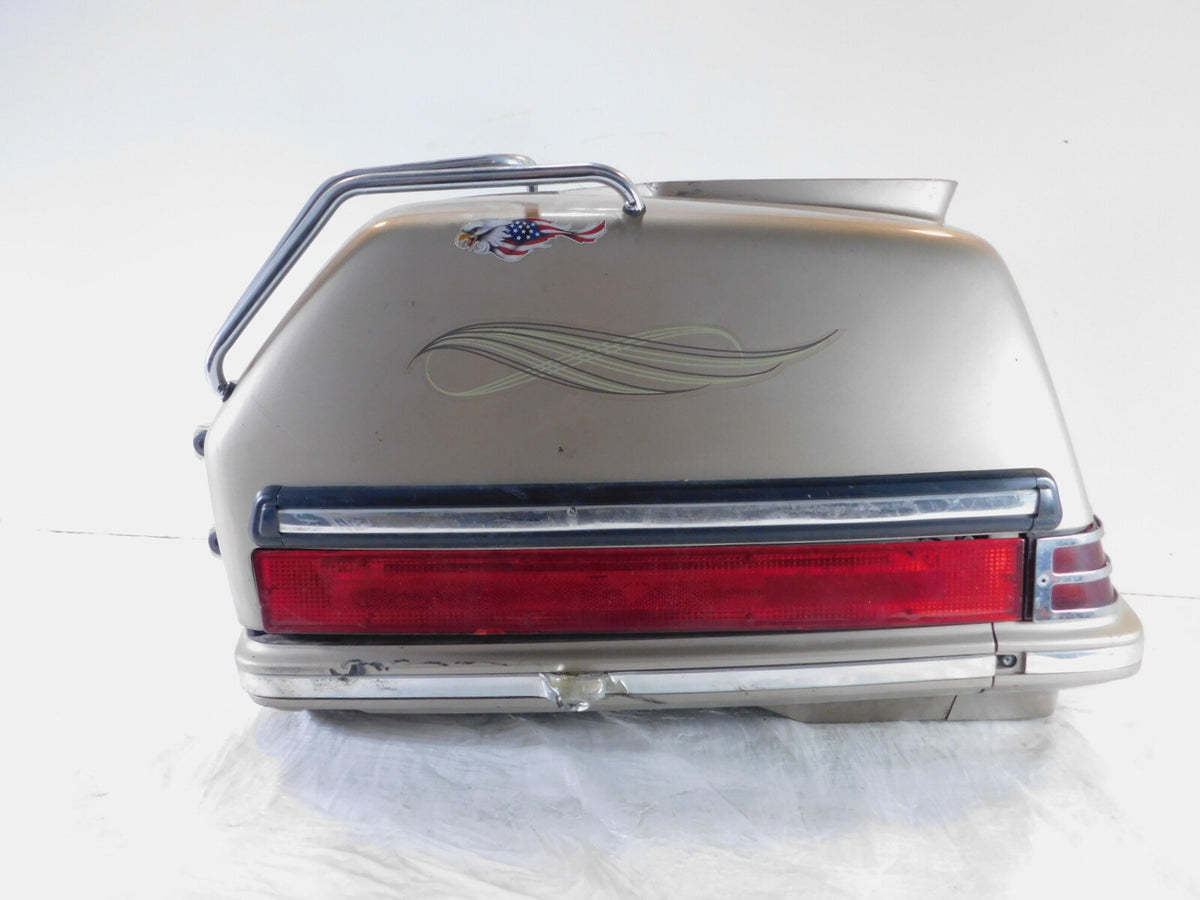 1988 88 Honda Goldwing GL1500 Rear Left Martini Beige Metallic Storage Saddlebag - C3 Cycle
