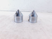 2009 Harley Davidson Touring FLHX Super Glide Chrome Front Axle Nut Covers - C3 Cycle