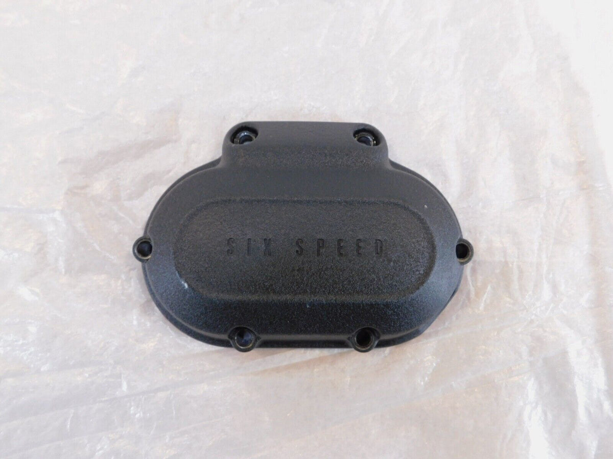 Harley Electra Glide Dyna & Softail Twin Cam Black Transmission Side Cover Cap - C3 Cycle
