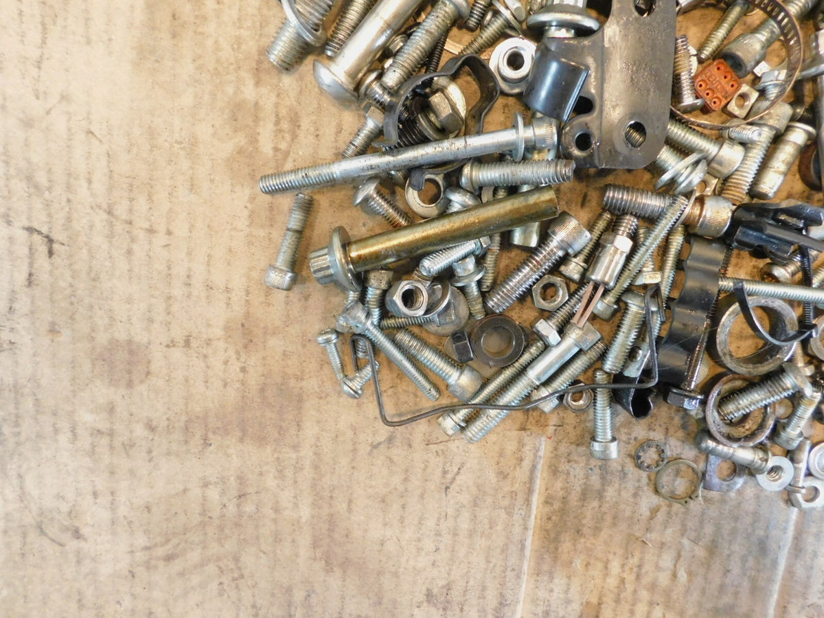 07 Harley Davidson Sportster XL1200C Custom Nuts Bolts Brackets Parts Box Lot - C3 Cycle