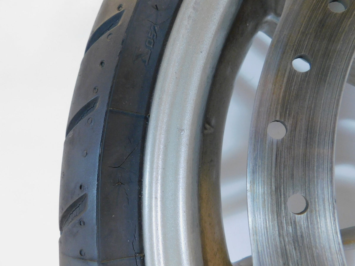 2006-2010 Buell XB XB12 XB12X Ulysses Cast 6 Spoke Front Black Wheel Rim & Tire - C3 Cycle