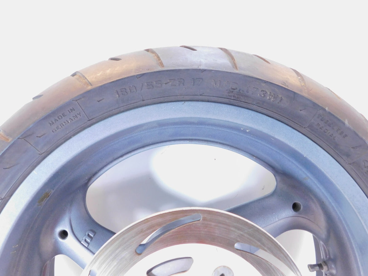 1999 & 2000 Buell X1 Lightning & M2 Cyclone Gray Grey Cast Rear Wheel Rim & Tire - C3 Cycle