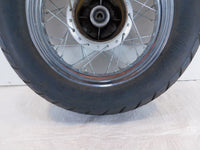 1996-2000 Honda Rebel CMX250 CMX250C Rear Spoked Wheel Rim & Hub 2.75x15 -Bent - C3 Cycle