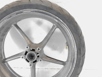 2006-2016 Triumph Daytona 675 Spoked Front Wheel Rim & Tire 3.5" x 17" - Cracked - C3 Cycle