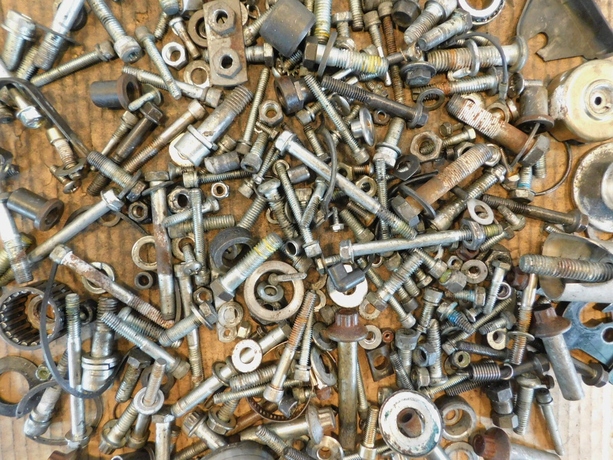 2001 01 Harley Davidson Sportster 883 Nuts Bolts & Brackets Parts Box Lot