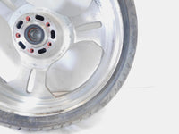02-03 Kawasaki Vulcan 1500 VN1500 Mean Streak Front Silver Wheel Rim -For Parts - C3 Cycle
