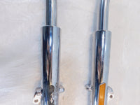 09-13 Harley Davidson Electra & Street Glide Chrome Front Fork Shocks - Bent - C3 Cycle