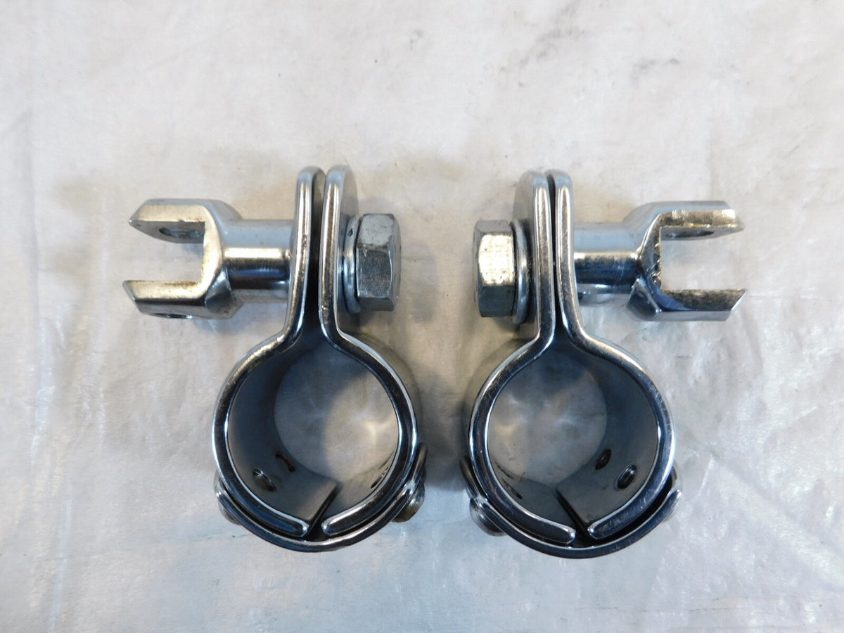 Harley Electra Glide & Road King Highway Footrest Footpeg Mount Clamp Brackets