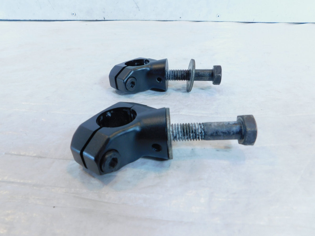 2010-2017 Victory Cross Country Black Handlebar Handle Bar Riser Mount Clamps
