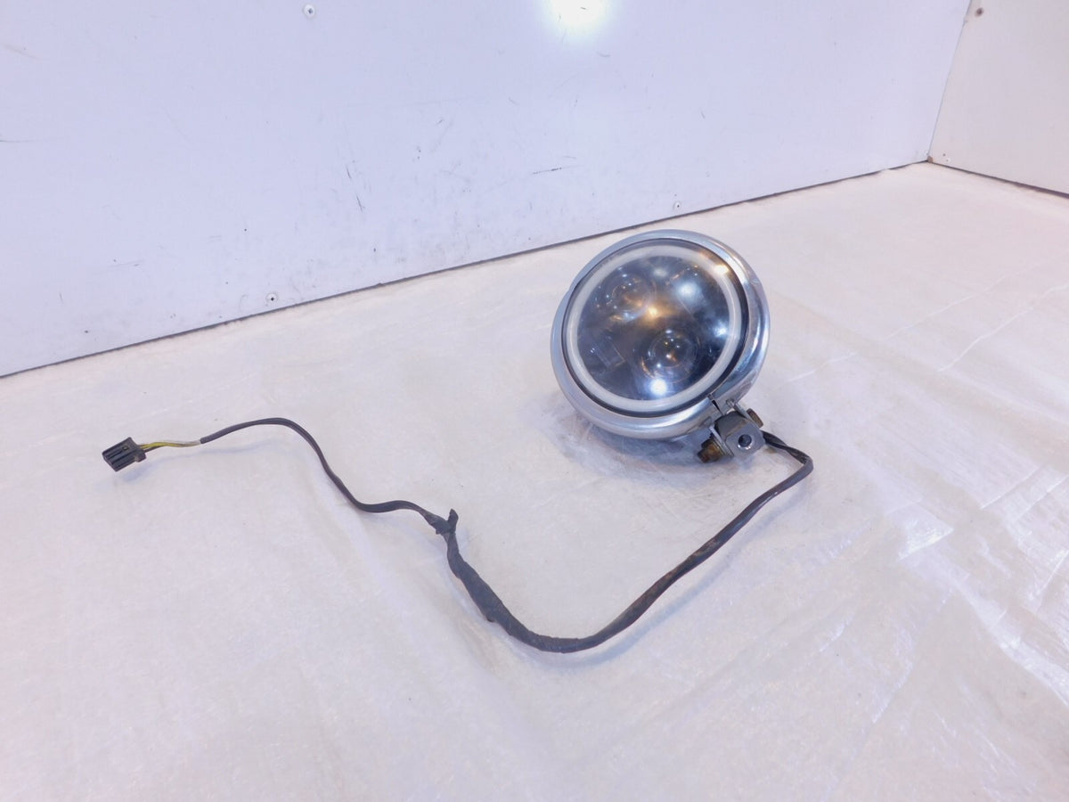 Harley Davidson Dyna Softail & Sportster Black LED Front Headlight Head Lamp - C3 Cycle
