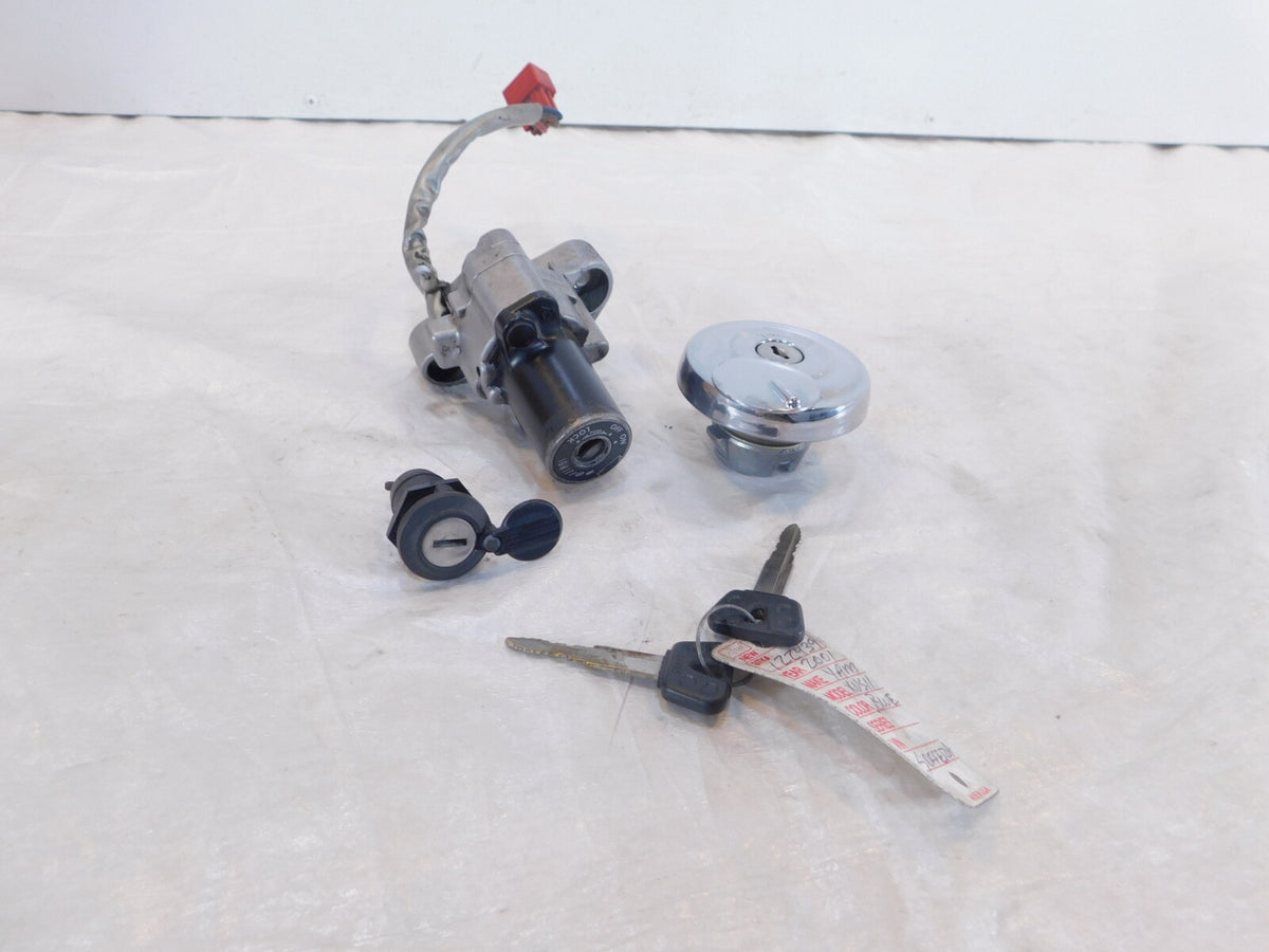 Yamaha V-Star 650 & 1100 Ignition Switch & Fuel Tank & Storage Lock Set w/ Key - C3 Cycle