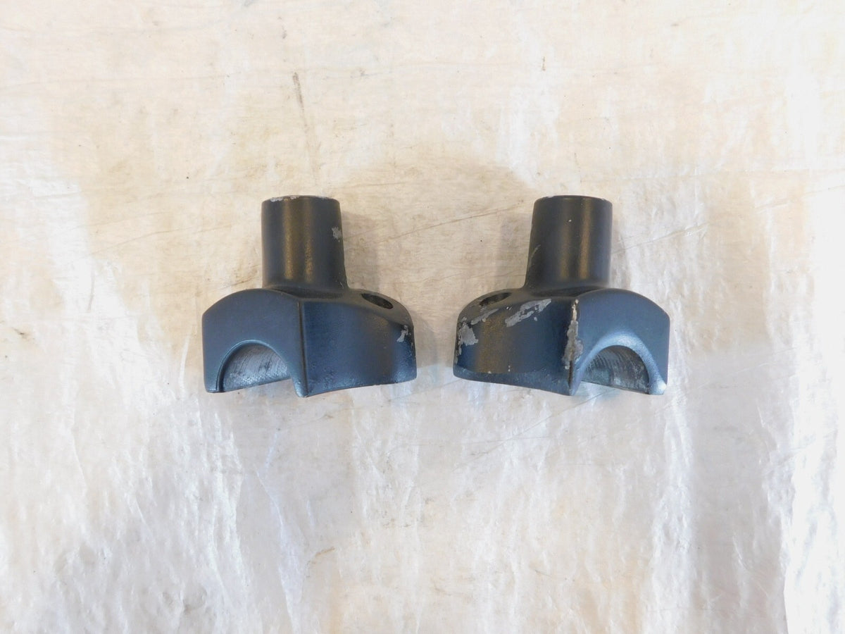 Harley Davidson Sportster 883 & 1200 & Dyna Black Handlebar Bar Riser Clamps