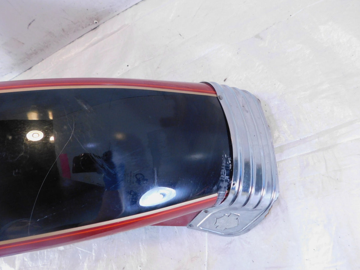 Harley Davidson EVO Touring Electra Glide Red & Black Front Wheel Cover Fender - C3 Cycle