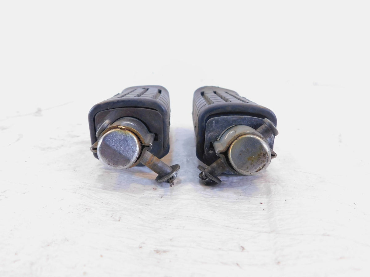 1983-1985 Honda CB650SC Nighthawk 650 Black Left/Right Rear Footpeg Footrest - C3 Cycle