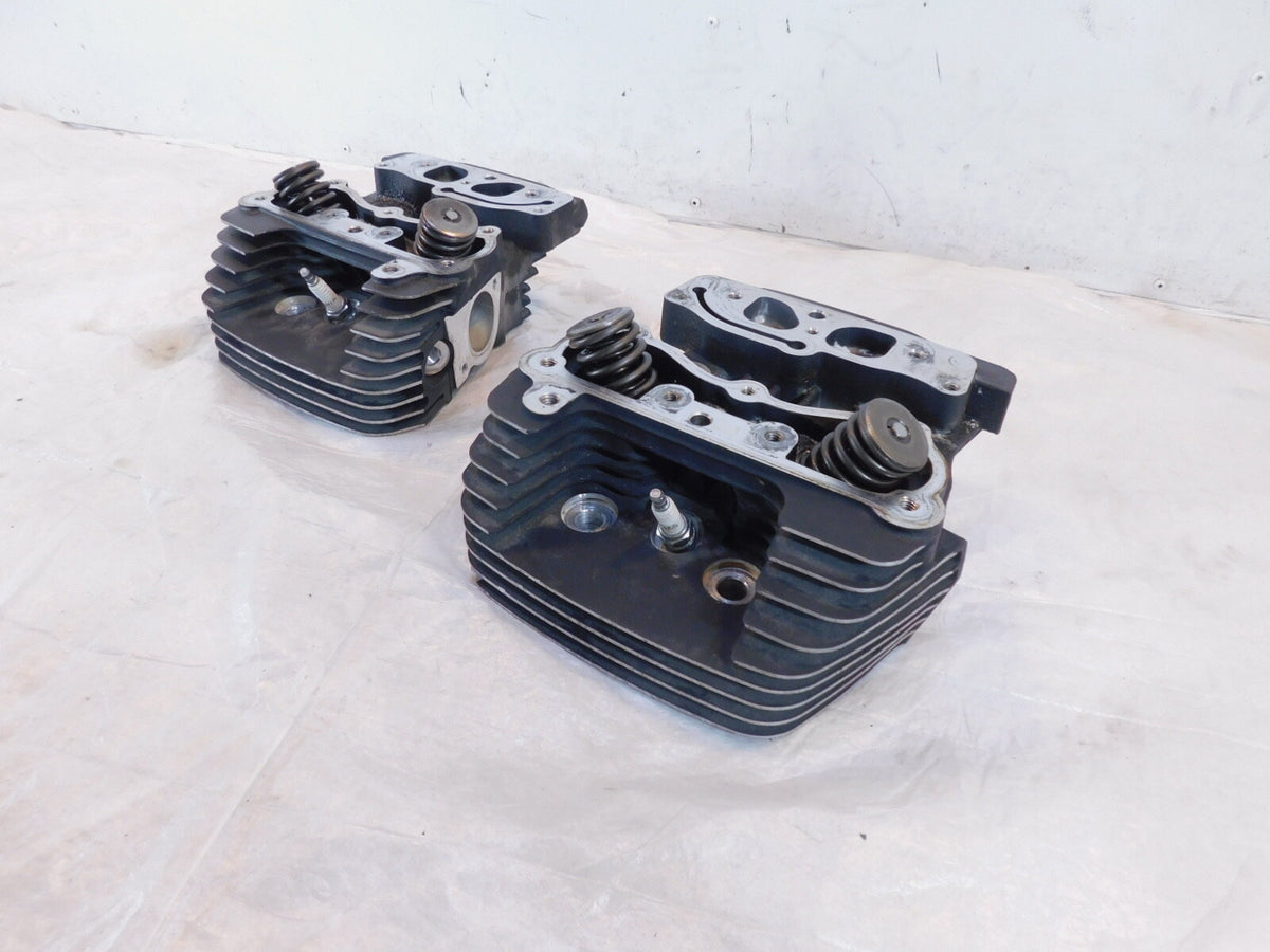 Harley Davidson Touring Softail & Dyna Black Cylinder Heads w/ Springs & Valves - C3 Cycle