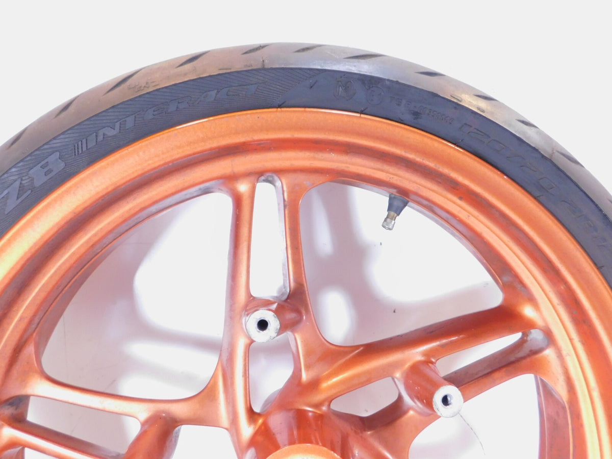 2002-2005 BMW R1150R Rockster Cast Orange Back Front Wheel Rim & Tire - 3.50x17" - C3 Cycle