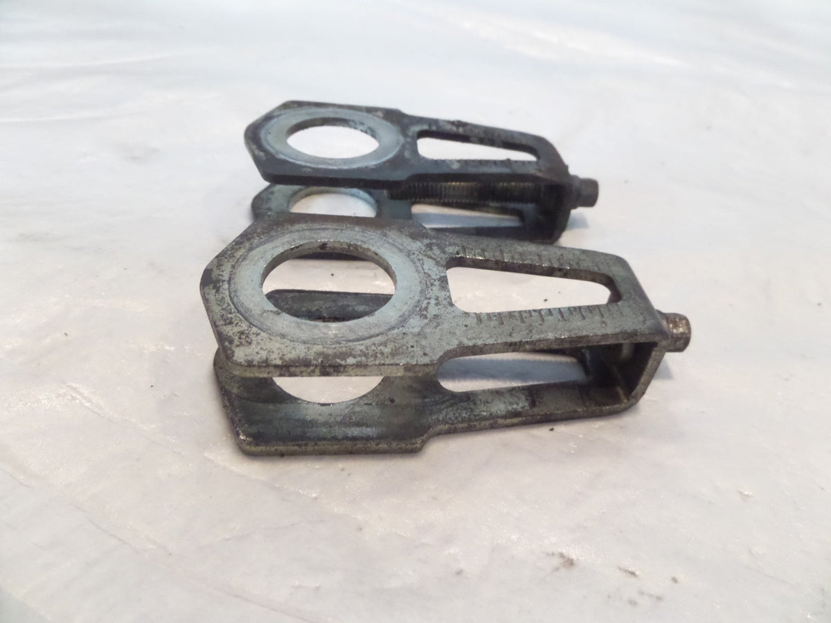 Ducati Scrambler & Monster Swingarm Rear Axle Chain Adjuster Puller Brackets - C3 Cycle