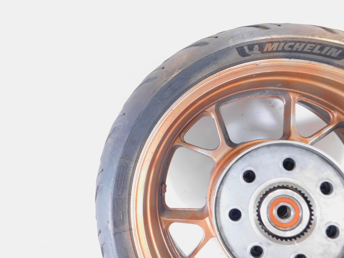 2008 2009 2010 2011 Kawasaki Concours 14 ABS Silver Rear Wheel Rim & Tire - C3 Cycle