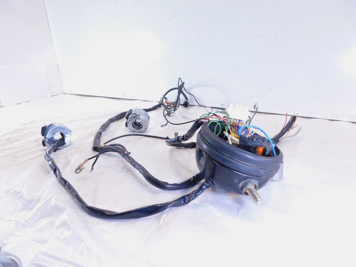 Harley Sportster 883 1100 & 1200 Wire Wiring Harness Headlight & Chrome Switches - C3 Cycle