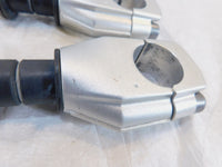 2012-2018 BMW F800 F800GT Silver Front Left Right Handlebar Riser Bracket Clamps - C3 Cycle