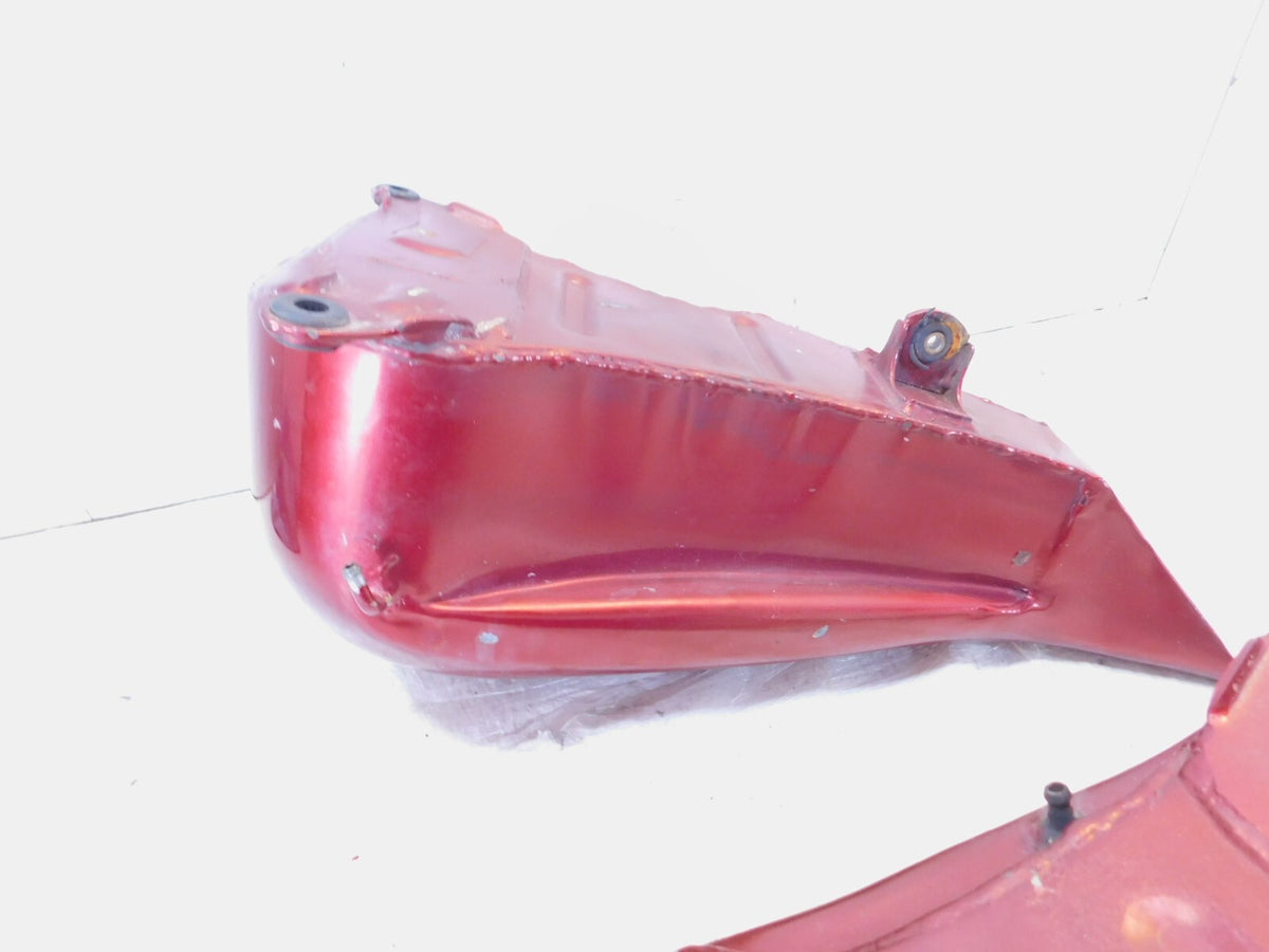 85-90 Harley Davidson Softail FXSTC Custom Left Right Red Fuel Gas Petrol Tanks