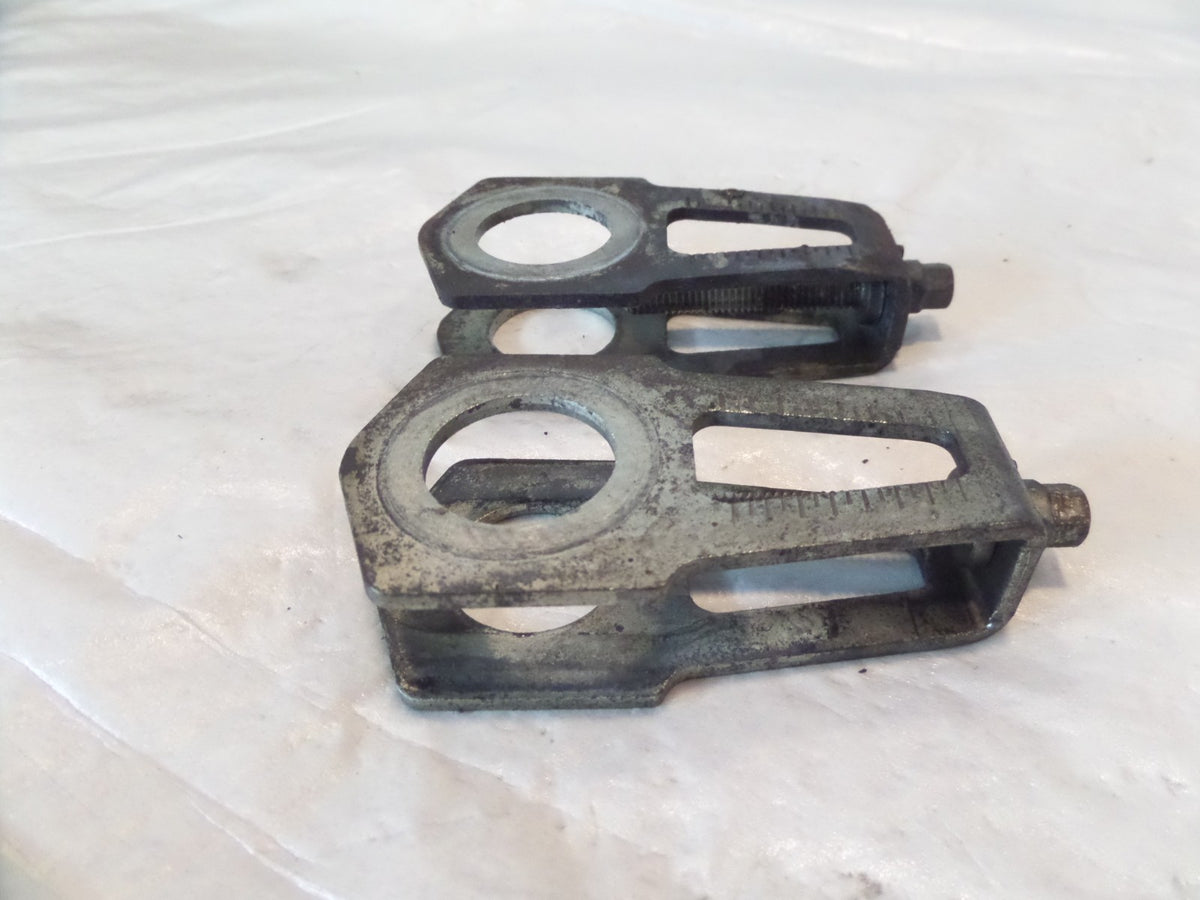 Ducati Scrambler & Monster Swingarm Rear Axle Chain Adjuster Puller Brackets - C3 Cycle