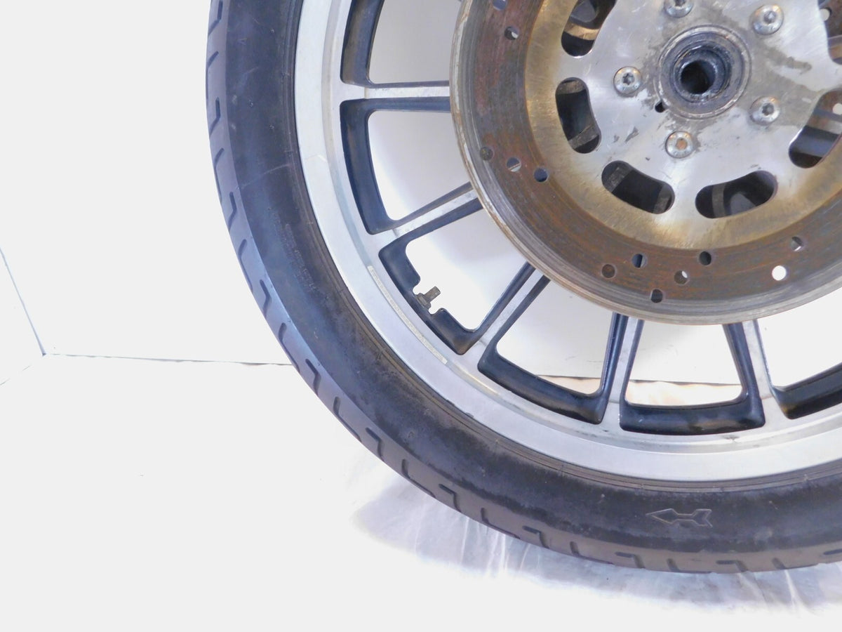 1996-1999 Harley Sportster 883 & 1200 Silver Dual Disc Front Wheel Rim & Rotors - C3 Cycle
