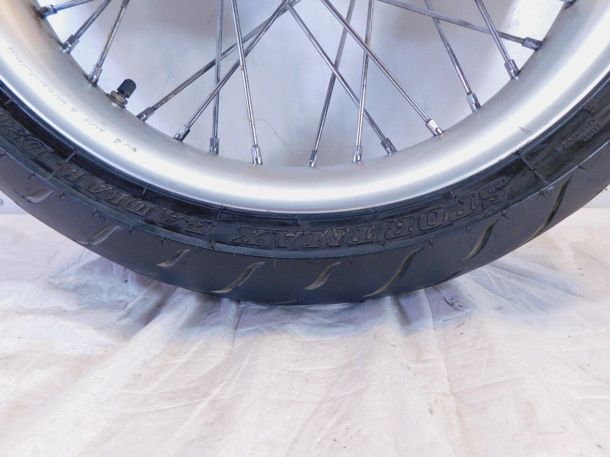 2009 Harley Davidson Dyna Street Bob FXDB Silver Laced Front Wheel Rim & Tire - C3 Cycle