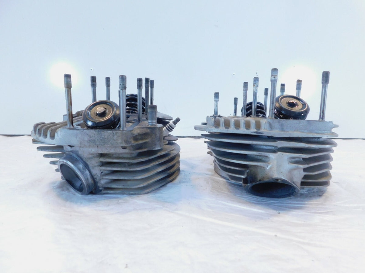 1979-1983 Harley Davidson Electra Glide Engine Motor Cylinder Heads w/ Valves - C3 Cycle