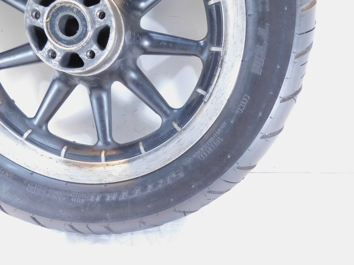Harley Davidson Touring Road Street & Electra Glide Black Rear Wheel Rim & Tire - C3 Cycle