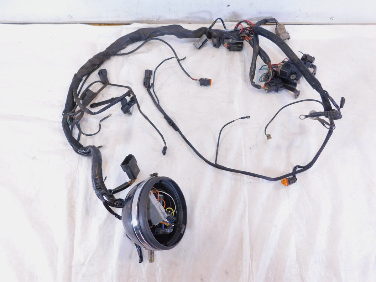 1996 96 Harley Davidson Sportster 1200 Custom Main Wiring Wire Harness -No Key - C3 Cycle
