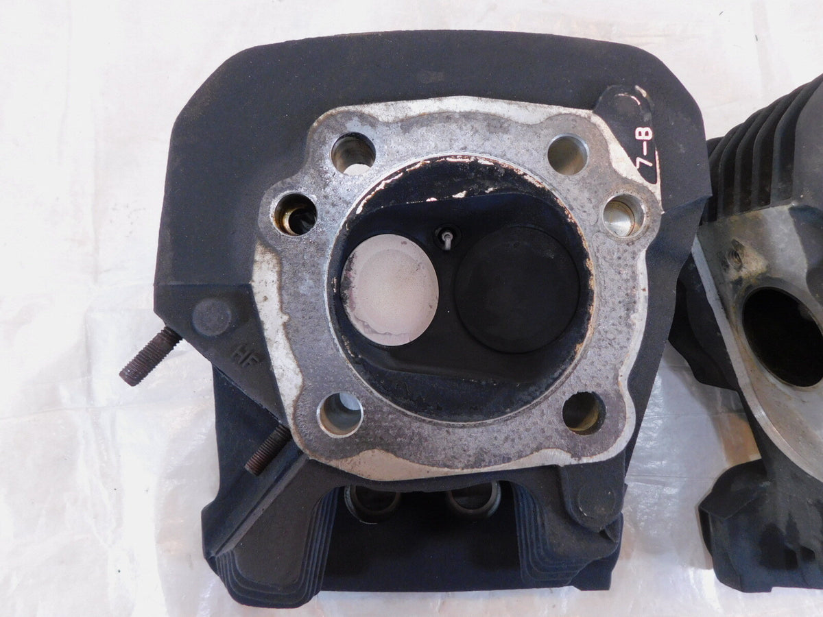 2009-2010 Buell XB XB12 Firebolt Lighting Ulysses Black Cylinder Heads w/ Valves - C3 Cycle