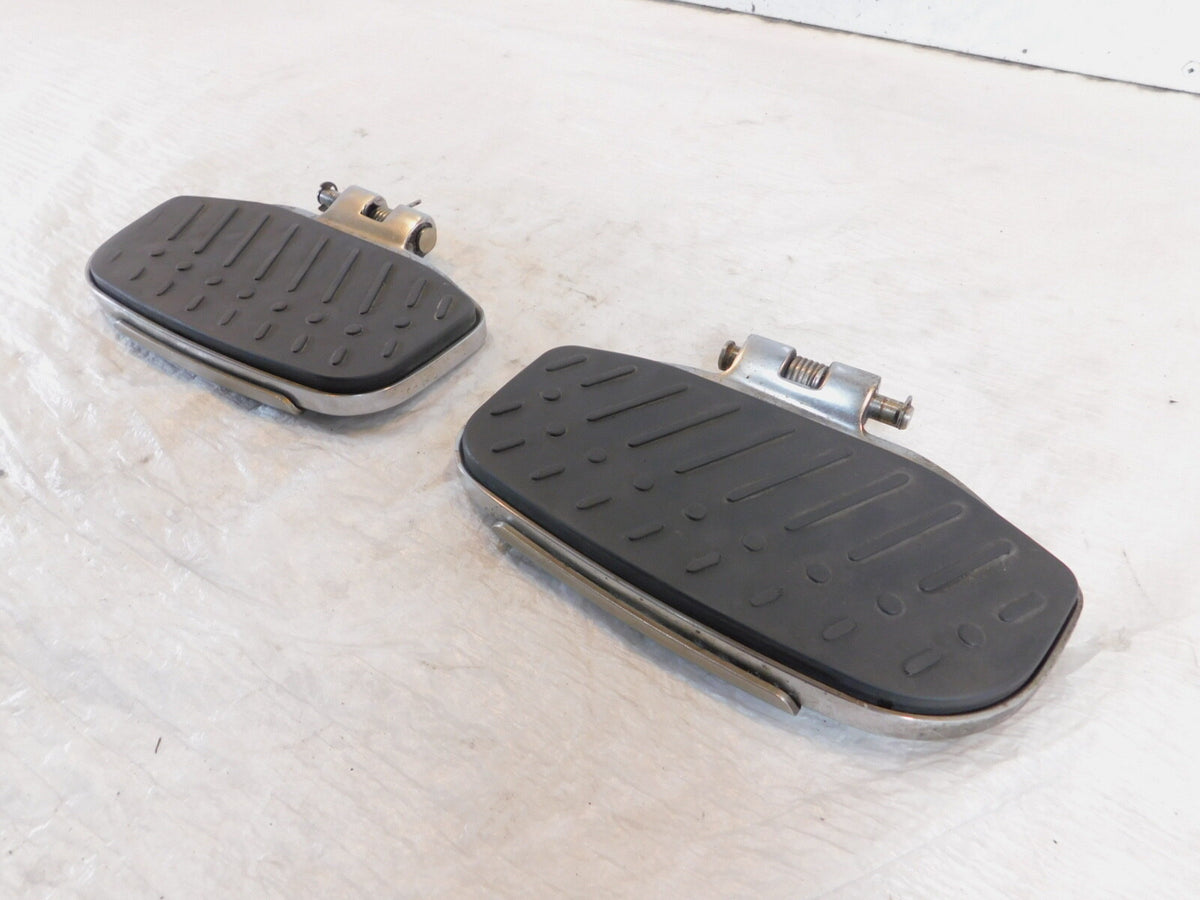 2002-2004 BMW R1200CL R1200 CL Chrome Left/Right Front Driver Foot Pad Footrests - C3 Cycle