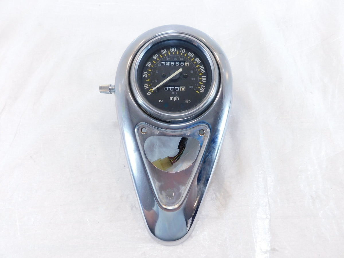 2001-05 Kawasaki VN800 Vulcan 800 Classic Fuel Tank Cover Console w/ Speedometer - C3 Cycle