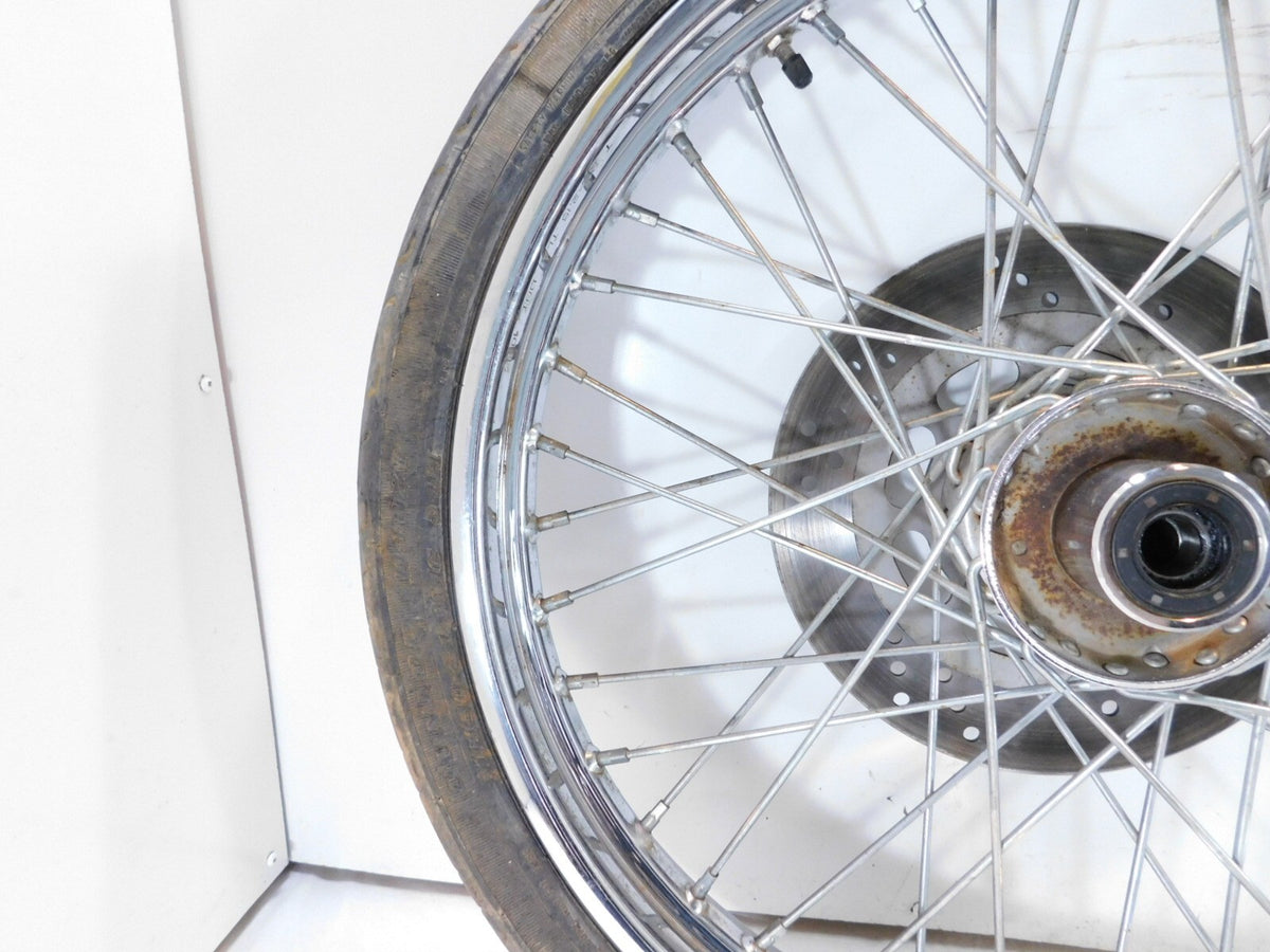 Harley Davidson Softail & Dyna Wide Glide Chrome 21" Front Wheel Rim & Rotor - C3 Cycle