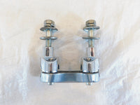 2004 Harley Davidson Dyna FXDL Low Rider Chrome Handlebar Mount Clamp Brackets - C3 Cycle