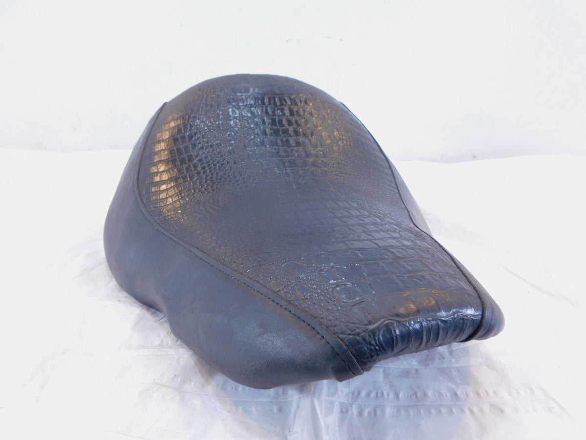 00-06 Harley Davidson Softail Heritage Classic Gator Skin Style Front Rider Seat - C3 Cycle