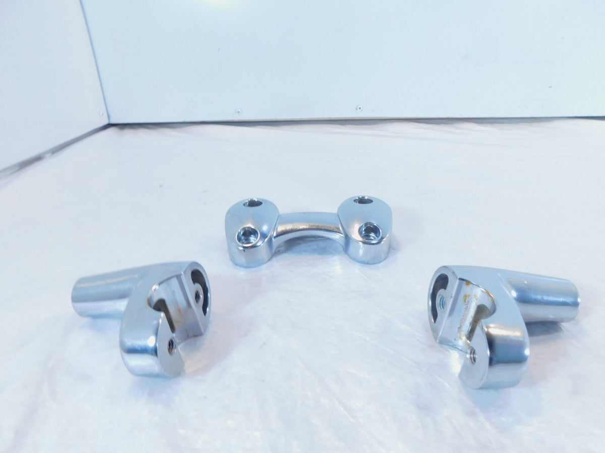 2011 Kawasaki Vulcan Custom 900 VN900 Front Handlebar Mount Clamp Bracket Risers - C3 Cycle