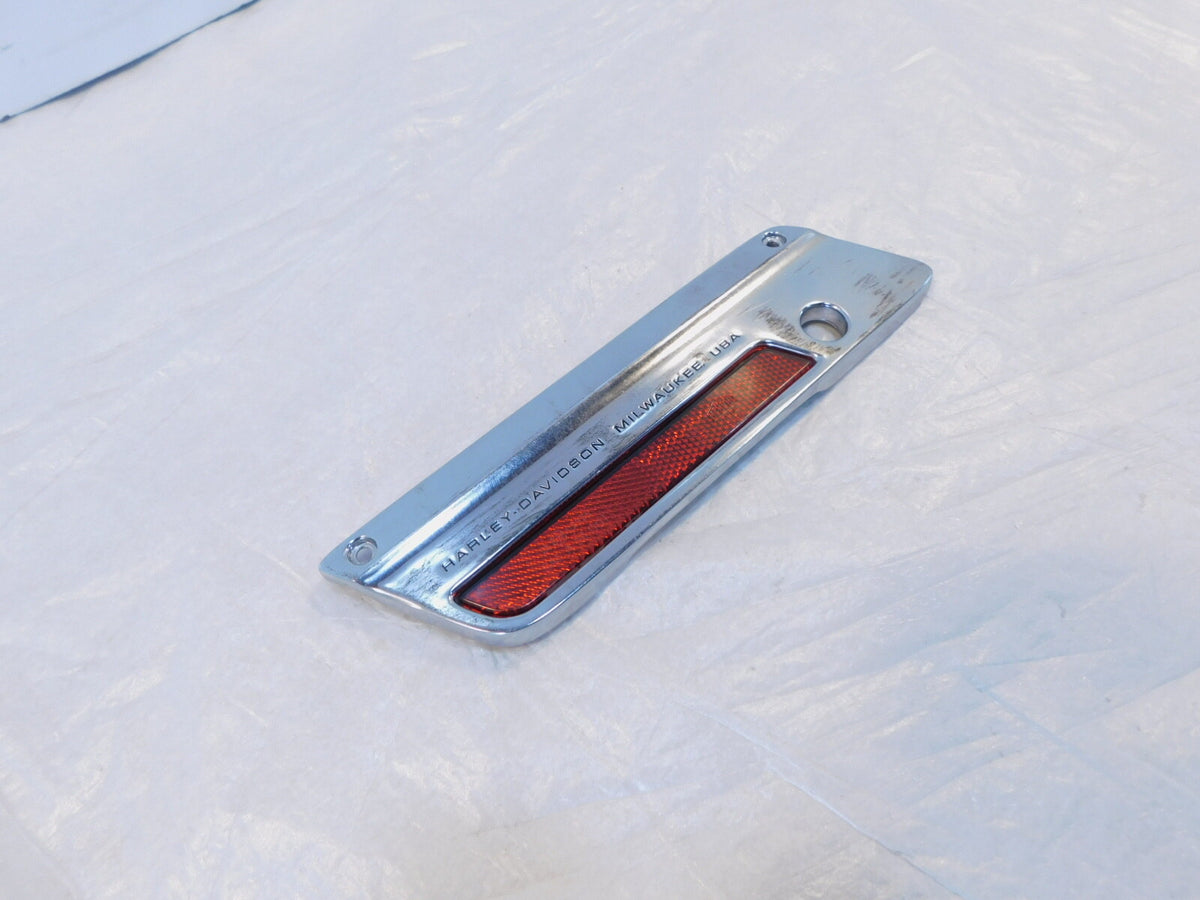 Harley Touring Road King Electra Street Glide Chrome Left Saddlebag Latch Cover - C3 Cycle
