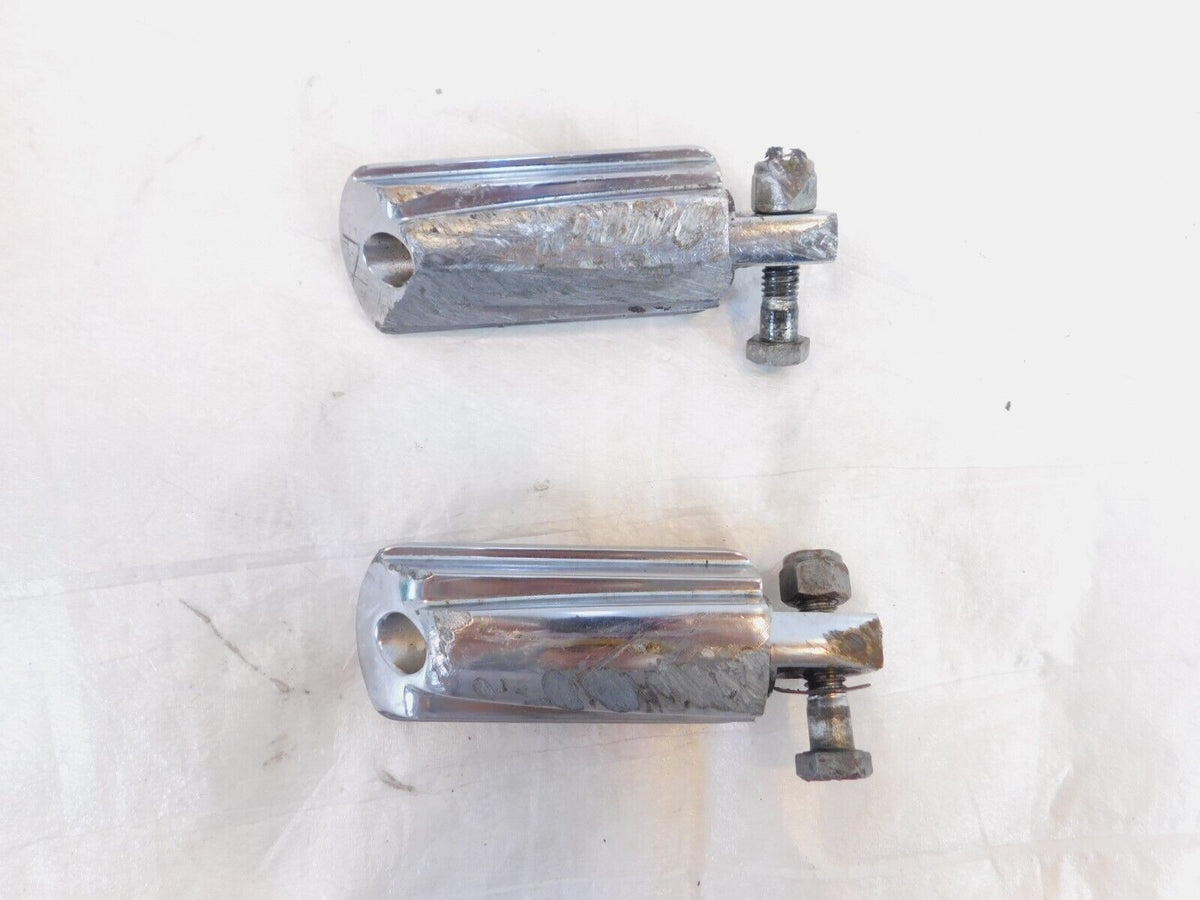 Harley Touring FXR Dyna Sportster & Softail Chrome & Rubber Footpegs Footrests